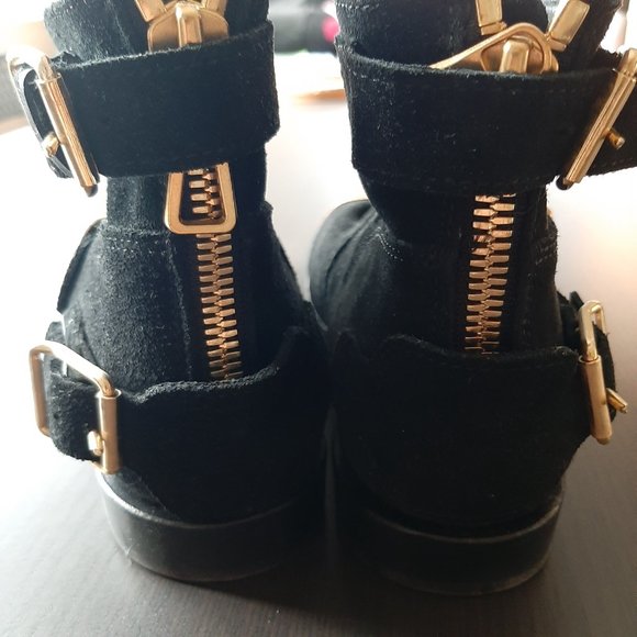 Balmain x H&M Suede Welted Ankle Boots EU 37 - Picture 7 of 7